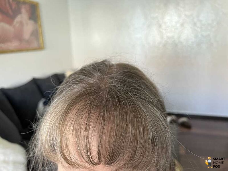 Укладка челки с помощью Dyson Airwrap.